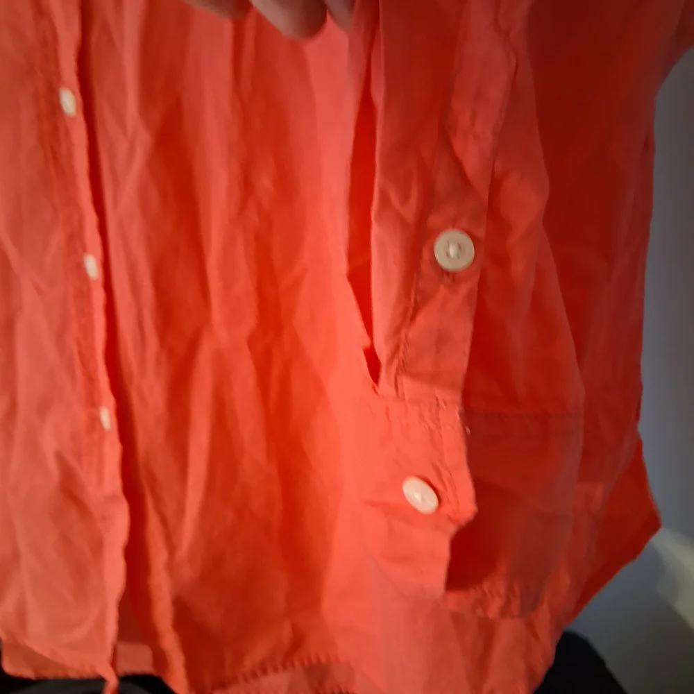 Coral Button-Up Shirt